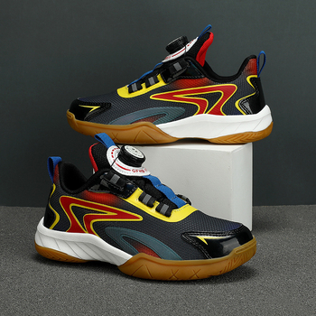 Lastele badmintonijalatsid – puuvillane ülaosa, EVA vahepõhjapane, libisemisvastane tall, madal profiil