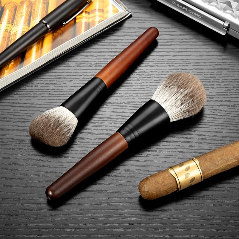 Четка за пури - Snow Fox Hair, портативна, CX-25GX, Cigarloong, стил Light Luxury / Simple