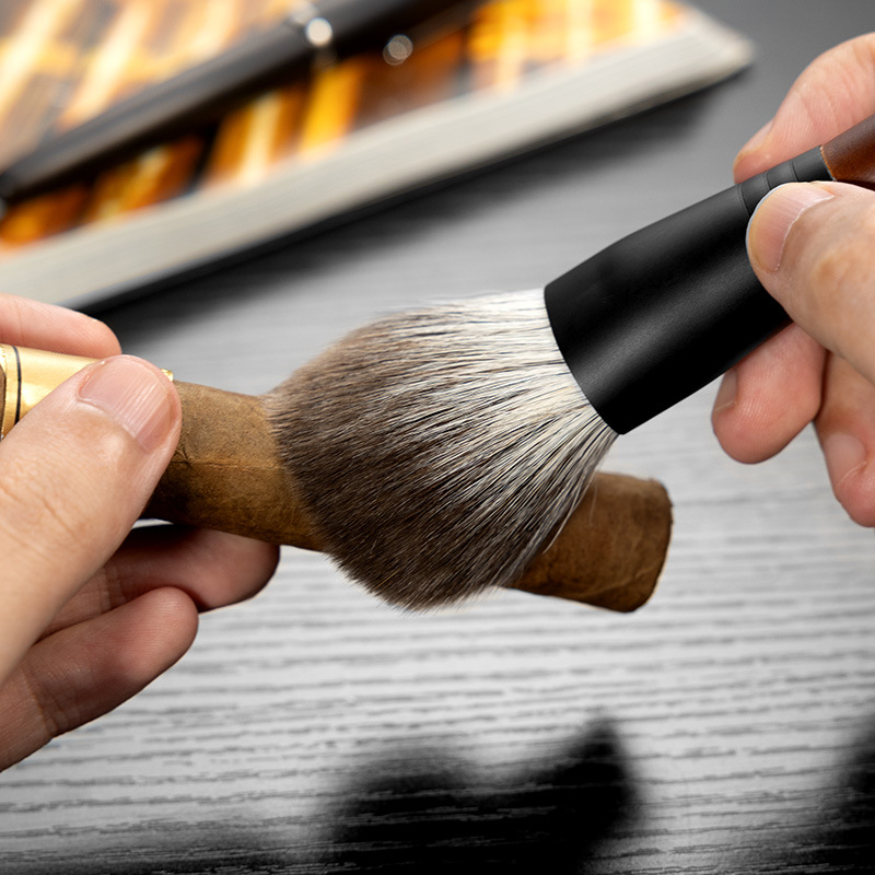 Четка за пури - Snow Fox Hair, портативна, CX-25GX, Cigarloong, стил Light Luxury / Simple