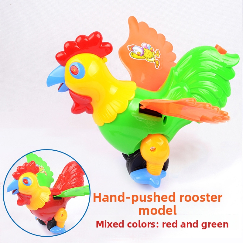 Bērnu push walker rotaļlieta ar vienas stieņa dizainu, muzikālais zvaniņš, PVC interaktīvā rotaļlieta 4–6 gadu vecumam