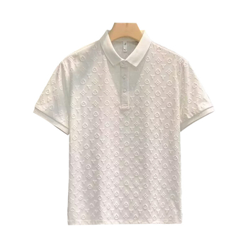 Ανδρικό πόλο με στενό κόψιμο, κοντά μανίκια, ασύμμετρο σχέδιο, πολυεστερική ύφανση (ανδρικό πόλο, στενό κόψιμο, κοντά μανίκια, ασύμμετρο σχέδιο, πολυεστερική ύφανση)