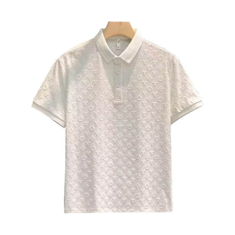 Ανδρικό πόλο με στενό κόψιμο, κοντά μανίκια, ασύμμετρο σχέδιο, πολυεστερική ύφανση (ανδρικό πόλο, στενό κόψιμο, κοντά μανίκια, ασύμμετρο σχέδιο, πολυεστερική ύφανση)