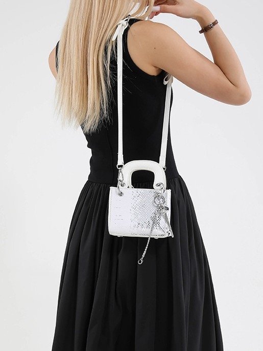 Geantă crossbody din PU, formă pătrată orizontală, fermoar, căptușeală poliester, brand Tiancai yifei