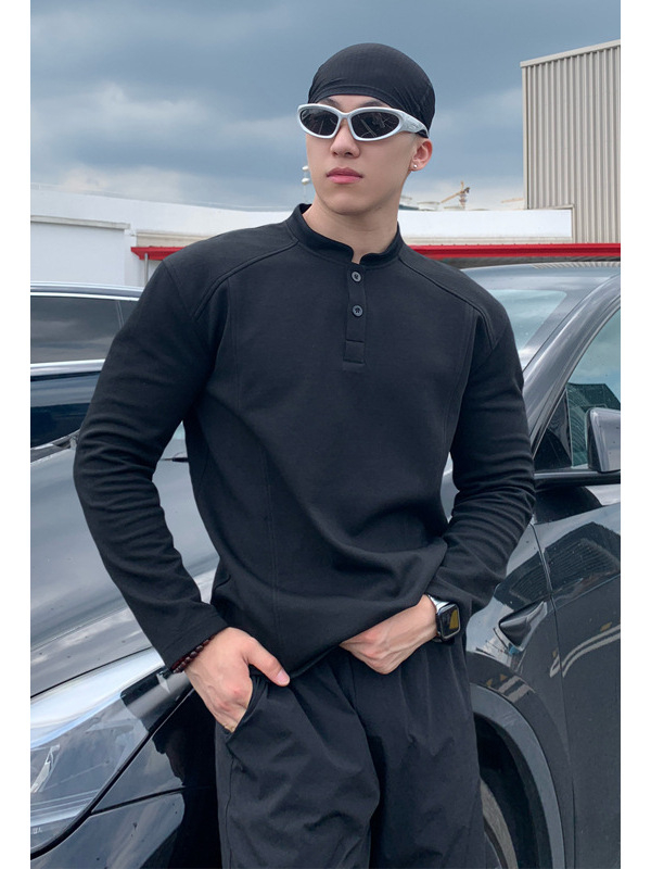 Tricou cu mânecă lungă, croială liberă, fibră de poliester, toamnă 2025