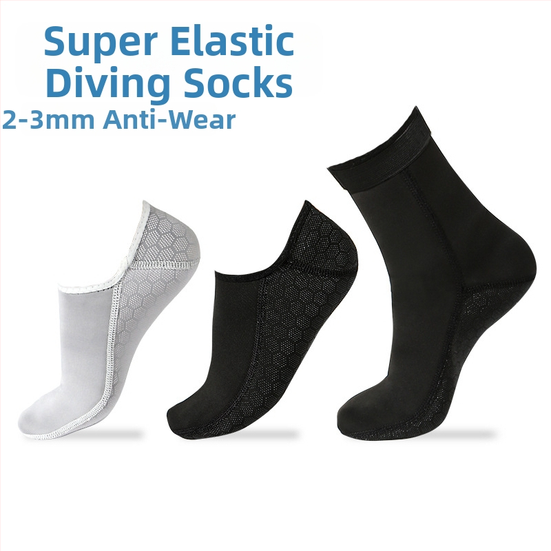 Niršanas zeķes, 3 mm, SBR materiāls, ārkārtīgi elastīgs audums, flipper zeķu stils