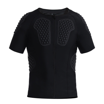 Комбиниран спортен предпазен топ — защита за рамо, гърди и талия; материя спандекс; марка Morning Walk; подходящ за регби