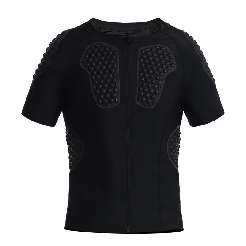 Комбиниран спортен предпазен топ — защита за рамо, гърди и талия; материя спандекс; марка Morning Walk; подходящ за регби