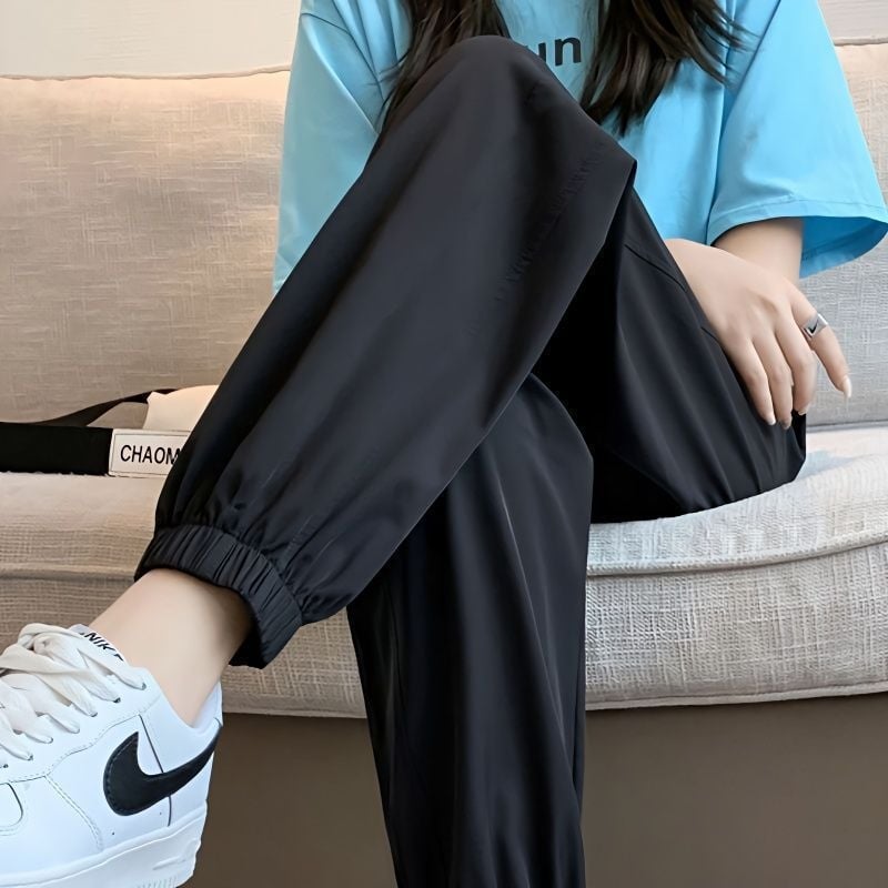 Ženske ljetne sportske hlače, brzo sušeće, lagane protiv komaraca, lantern stil, široki kroj, zaštita od sunca