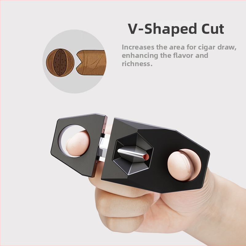 FOGSON Cigarų pjoviklis — metalinis, nešiojamas, paprastas dizainas, namų naudojimui, pritaikomas