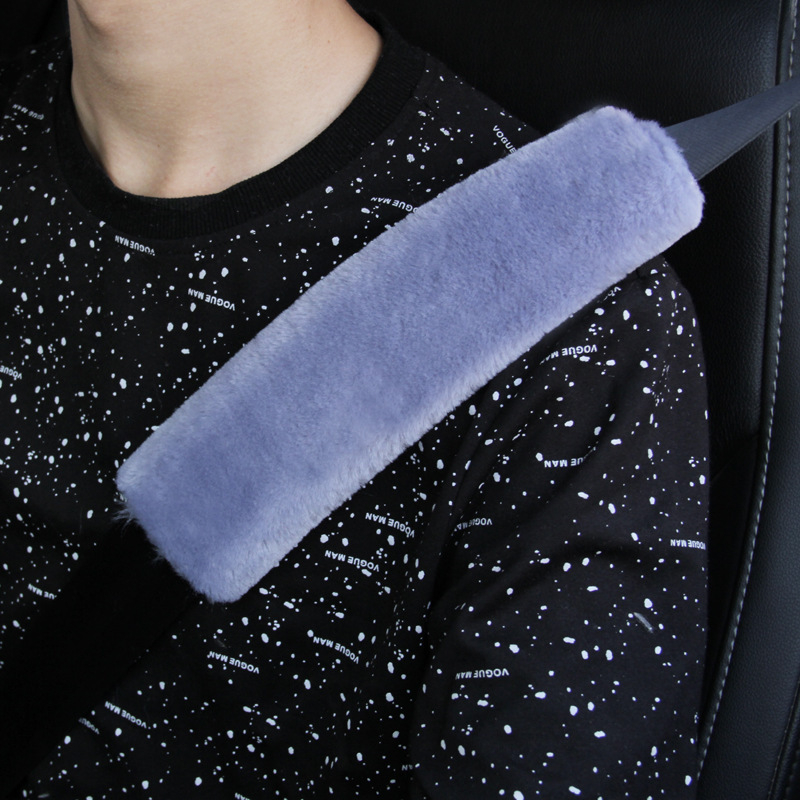 Õlarihma turvavöö kate plüüsmaterjalist, kaal 50, kohandamine saadaval, logo trükkimine