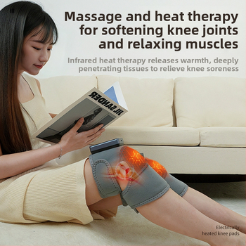 Šildantis kelio kilimėlis su vibraciniu masažu keliui ir pečiams – belaidis, 5V, 7W, 45–60°C, trys temperatūros režimai