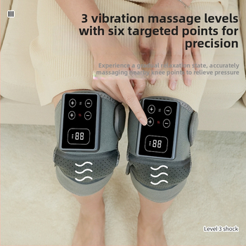 Šildantis kelio kilimėlis su vibraciniu masažu keliui ir pečiams – belaidis, 5V, 7W, 45–60°C, trys temperatūros režimai