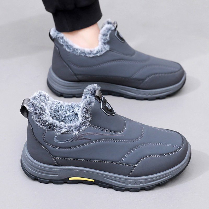 Vyrų žieminiai sniego batai | Kasdienio stiliaus, viršus iš audinio, padas iš atsparios dilimui gumos, šilti ir neslidūs, be raištelių