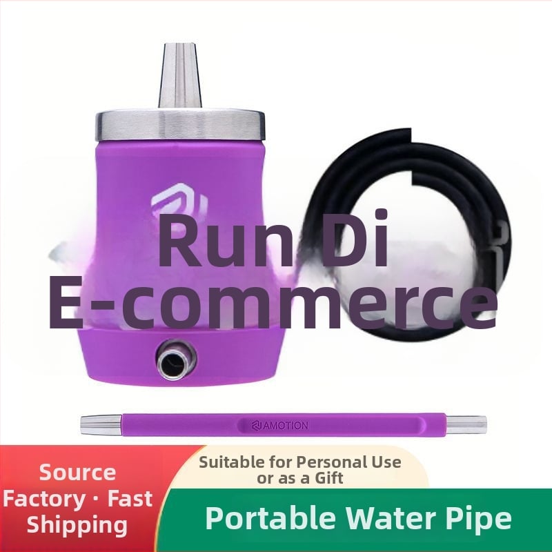 Nerūsējošā tērauda ūdenspīpe - pārnēsājams dāvanu komplekts narghilei, pilns komplekts, pielāgojams