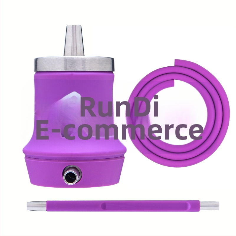 Nerūsējošā tērauda ūdenspīpe - pārnēsājams dāvanu komplekts narghilei, pilns komplekts, pielāgojams