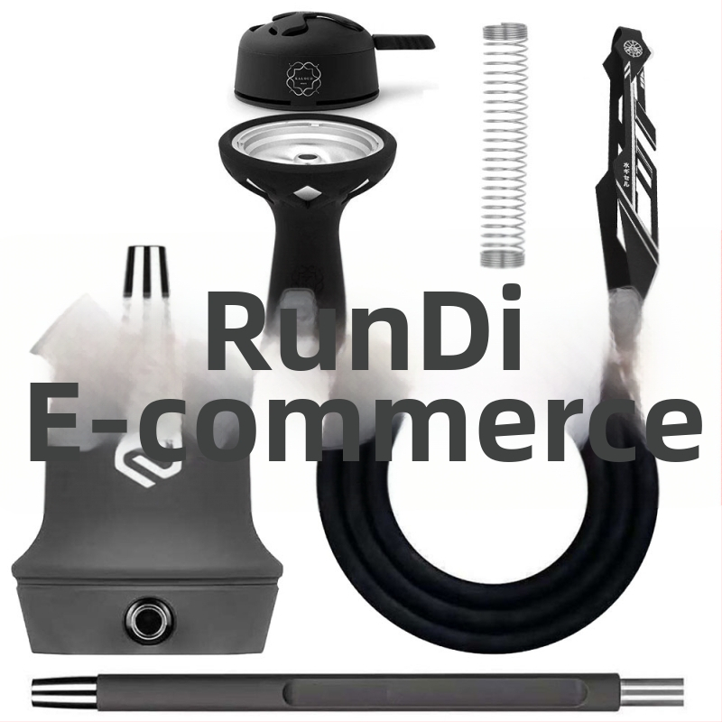 Nerūsējošā tērauda ūdenspīpe - pārnēsājams dāvanu komplekts narghilei, pilns komplekts, pielāgojams