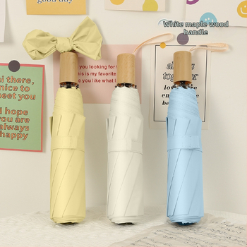 Ice Cream Color Series Sievietēm — saliekamais lietussargs UV aizsardzībai, divkārša izmantošana saulē un lietū, 8 rāmis no sakausējuma, 210T poliestera audums