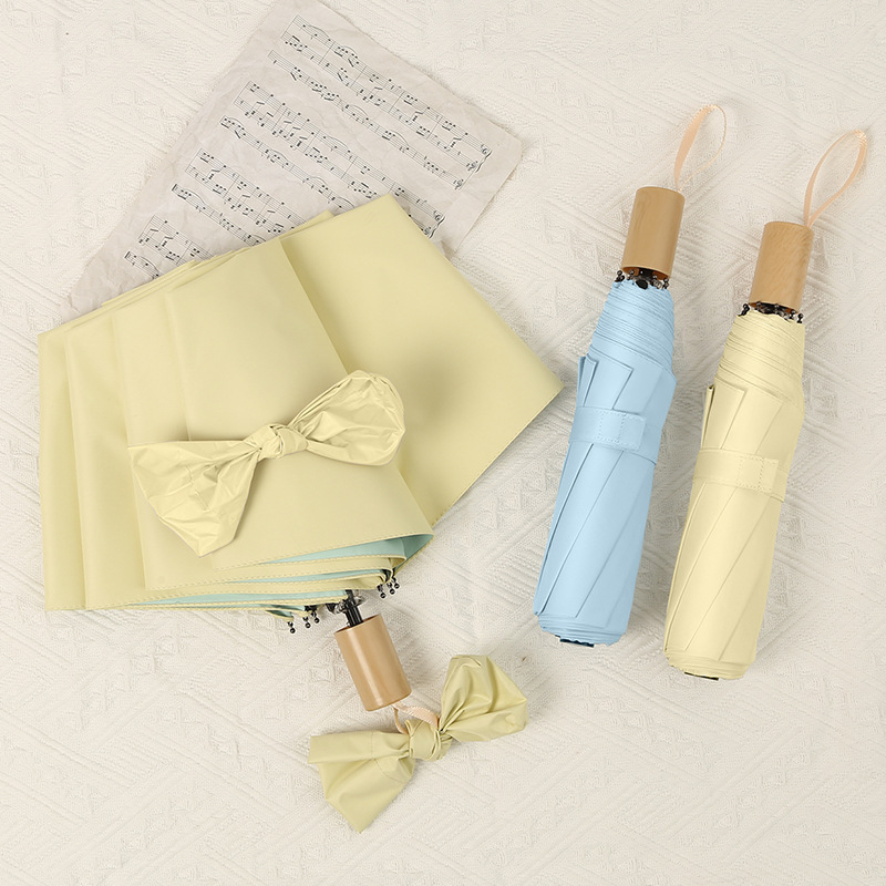 Ice Cream Color Series Sievietēm — saliekamais lietussargs UV aizsardzībai, divkārša izmantošana saulē un lietū, 8 rāmis no sakausējuma, 210T poliestera audums