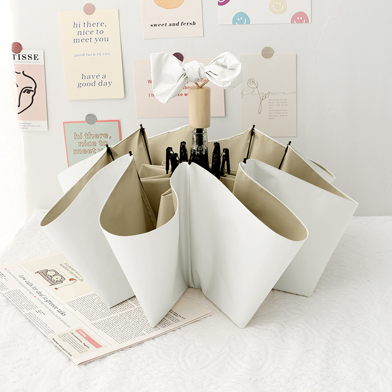 Ice Cream Color Series Sievietēm — saliekamais lietussargs UV aizsardzībai, divkārša izmantošana saulē un lietū, 8 rāmis no sakausējuma, 210T poliestera audums