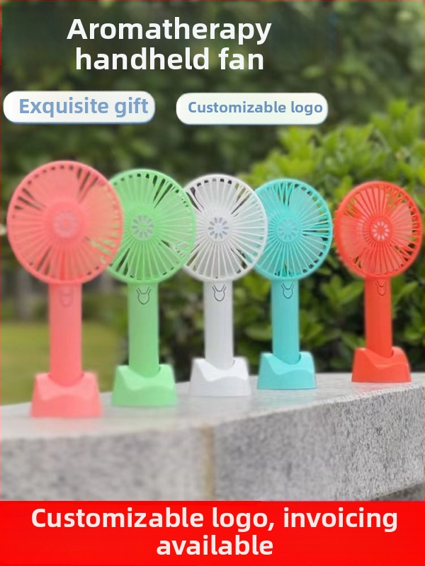 Nešiojamas lauko rankinis ventiliatorius, USB įkrovimas, tylus, 4 mentelės, 3 greičiai