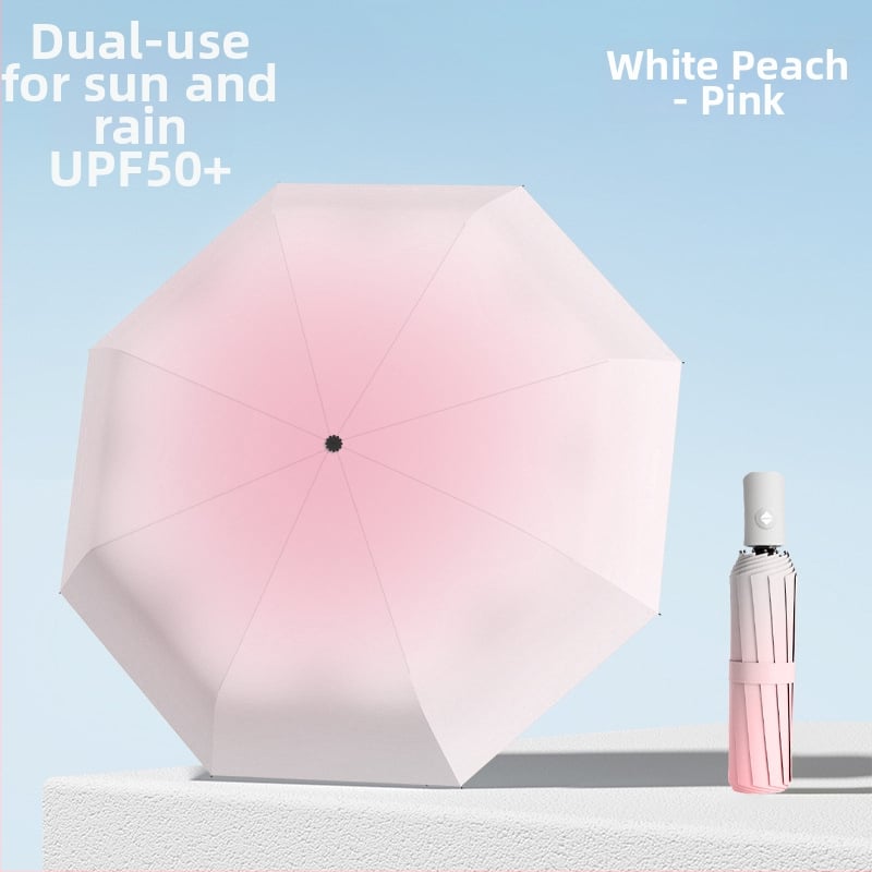Ομπρέλα Gradient, πλήρως αυτόματη για βροχή ή ήλιο, με 8 μεταλλικά ραβδιά, ανθεκτική στον άνεμο, UPF 50+