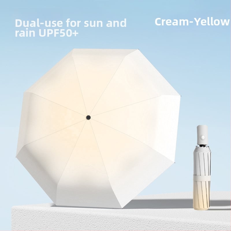 Ομπρέλα Gradient, πλήρως αυτόματη για βροχή ή ήλιο, με 8 μεταλλικά ραβδιά, ανθεκτική στον άνεμο, UPF 50+
