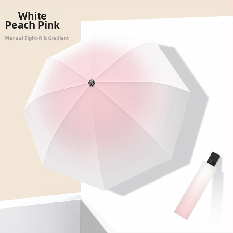 Ομπρέλα Gradient, πλήρως αυτόματη για βροχή ή ήλιο, με 8 μεταλλικά ραβδιά, ανθεκτική στον άνεμο, UPF 50+