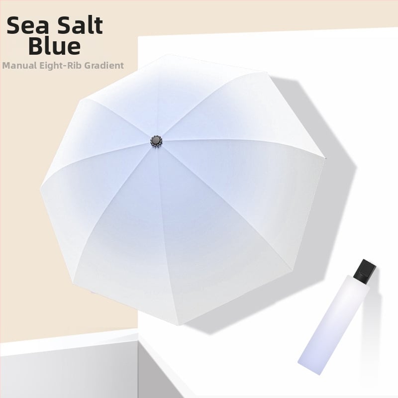 Ομπρέλα Gradient, πλήρως αυτόματη για βροχή ή ήλιο, με 8 μεταλλικά ραβδιά, ανθεκτική στον άνεμο, UPF 50+