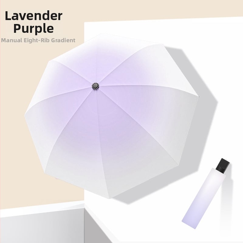 Ομπρέλα Gradient, πλήρως αυτόματη για βροχή ή ήλιο, με 8 μεταλλικά ραβδιά, ανθεκτική στον άνεμο, UPF 50+