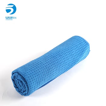 Йога кърпа от микрофибър, неплъзгаща се, водопоглъщаща, бързосъхнеща, 3 мм дебелина, преносима