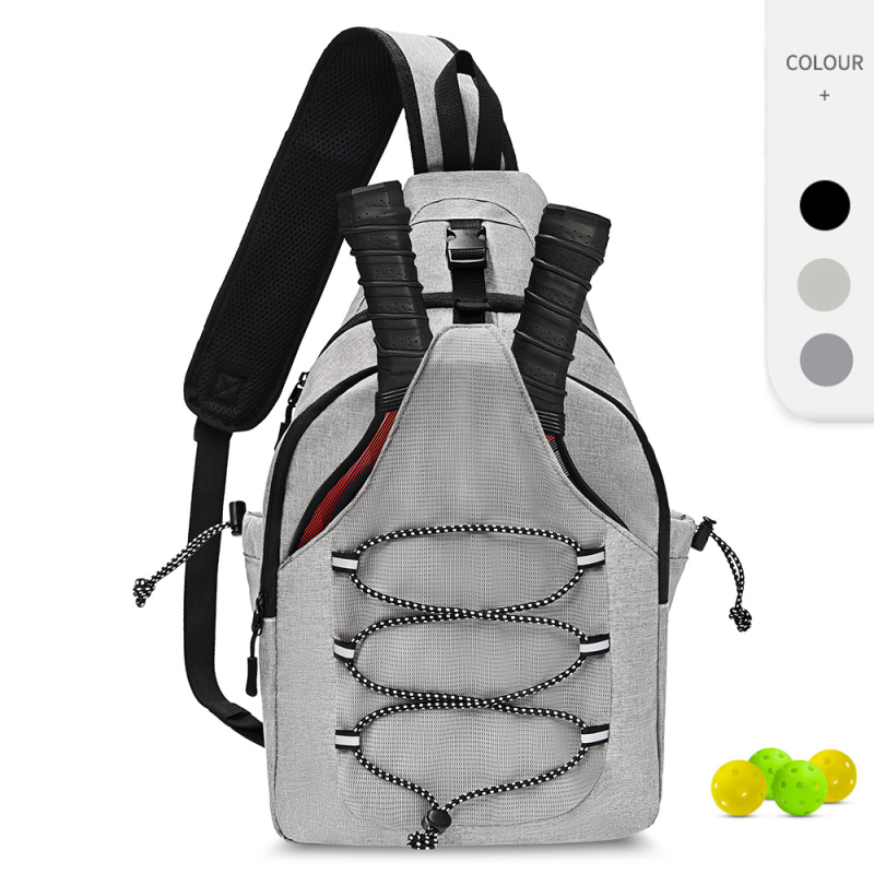 Sepwolf spordikott rakettidele — universaalne, Oxfordkangas, kaarega õlarihm, sobib tennisele ja lauatennisele