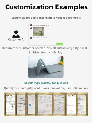 Sulankstomas fitneso kilimėlis su sutirštinta kempine ir drobės danga, tinka pilvo presui, kalistenijai, šokių treniruotėms ir namų mankštoms (1 vnt.)