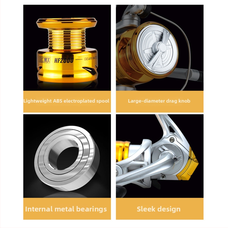 FishMX spinning navijak s kovovým mechanizmom pre morské rybárstvo, balenie 40 ks