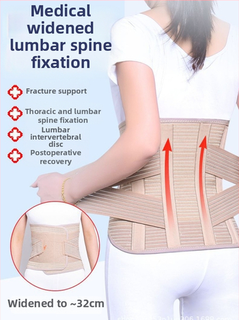 Õhku läbilaskev vöö lumbosakraalse ja rindkere selgroo stabiliseerimiseks, operatsioonijärgune kaitse kompressioonmurru korral, kõrge vöö, polüesterkiud