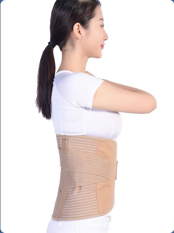 Õhku läbilaskev vöö lumbosakraalse ja rindkere selgroo stabiliseerimiseks, operatsioonijärgune kaitse kompressioonmurru korral, kõrge vöö, polüesterkiud