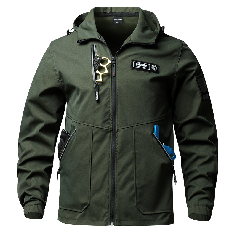 Unisex Darbo drabužių komplektas su kamufliažu, cheminių pluoštų mišinys, kvėpuojantis, atsparus dėvėjimuisi, pavasaris–ruduo