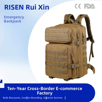 Taktiška žygio kuprinė - atspari vandeniui, atspari dėvėjimui, didelė talpa, oro pagalvės juostos, karinis maskavimas