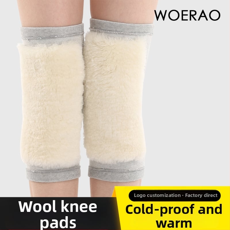 Ciorapi genunchi din lână pentru adulți, potrivite pentru alpinism și ciclism; material: lână; partea protejată: genunchiul