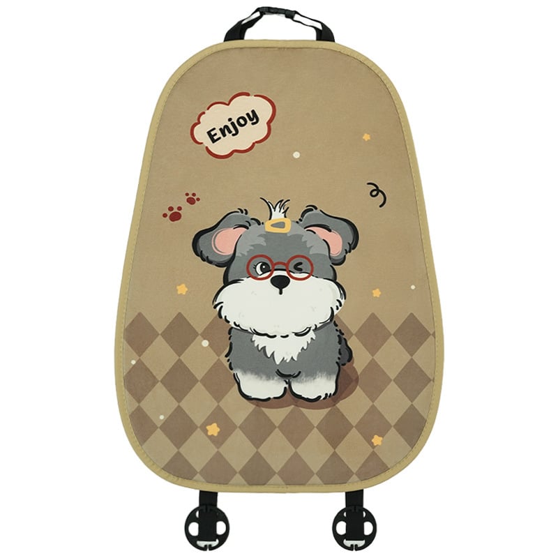 Κάλυμμα καθίσματος αυτοκινήτου - για όλες τις εποχές, χαριτωμένο σχέδιο κινούμένων σχεδίων, αναπνεύσιμο, επιφάνεια Ice Silk, γέμισμα σφουγγάρι, επίπεδο στυλ