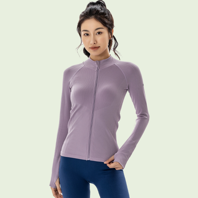 c'mon gymicon Ženska windproof joga jakna - uski kroj, četverostruka elastičnost, dugi rukavi, materijal: 94% najlon, podstava od pamuka