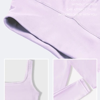 Ženský športový set s dlhými rukávmi: top s pulóverom a nohavice do dĺžky 9/10, zmes polyester-elastán, stredná elasticita, úzky strih spodnej časti