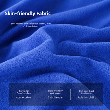 Apvalkline stiliaus fliso miegmaišis lauko naudojimui, su velvetine vidine danga, polar fleece audinys, suaugusiesiems, 600 g