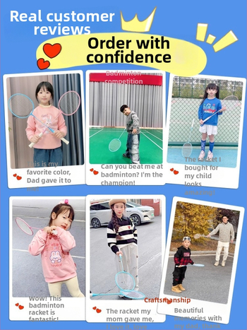 Badminton raketė, plieno lydinio rėmas, nailono virvės, svoris 95–100 g, tiesus kotas, vidutinis standumas