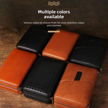 Пура хумидор Forten от кожа и дърво, стил: класически, прост и лек лукс, без персонализация