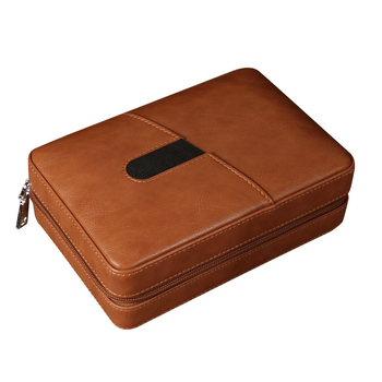 Пура хумидор Forten от кожа и дърво, стил: класически, прост и лек лукс, без персонализация