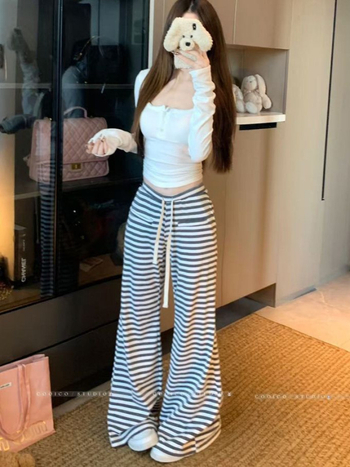 Pantaloni de damă tip bell-bottom, talie înaltă, lungi, poliester, elasticitate ușoară