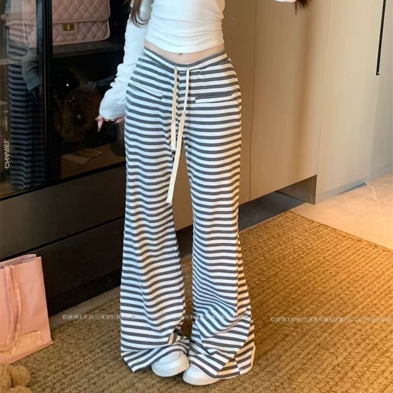 Pantaloni de damă tip bell-bottom, talie înaltă, lungi, poliester, elasticitate ușoară