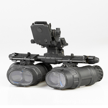 GPNVG18 keturių vamzdžių naktinio matymo įrenginio modelis su L4G24 metaliniu sunkvežimio šalmu, keturių akių modelis, neveikia