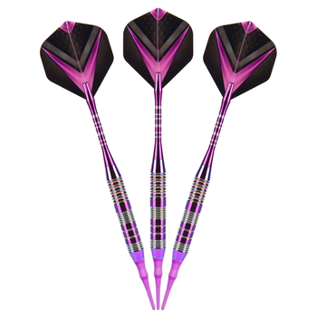 GOODARTS Minkštų dartų adatos komplektas su apsauga – medžiagos: geležis, aliuminio lydinys, PET; 80 komplektų dėžutėje