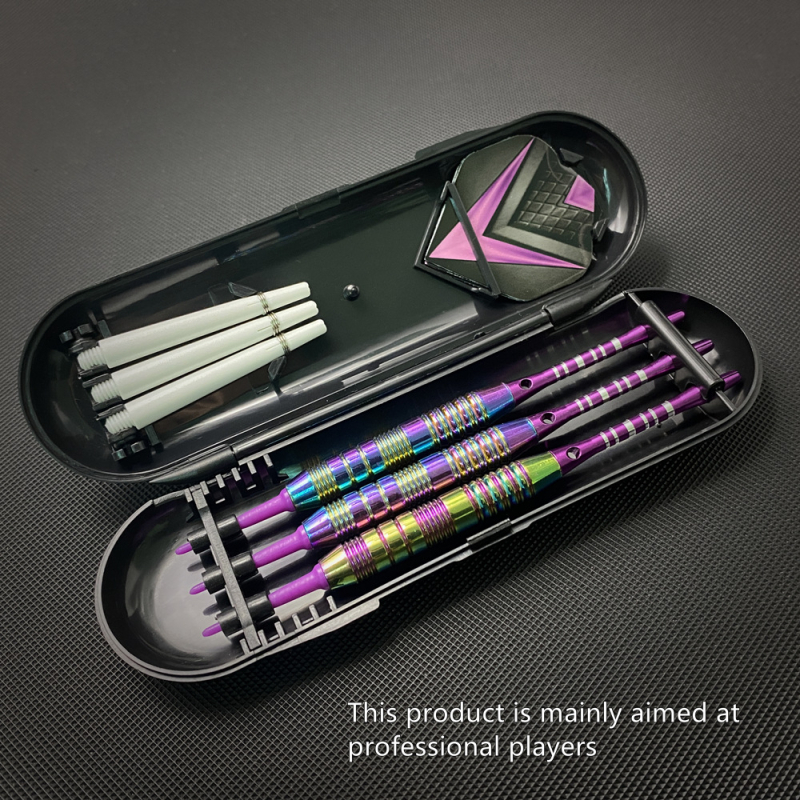 GOODARTS Minkštų dartų adatos komplektas su apsauga – medžiagos: geležis, aliuminio lydinys, PET; 80 komplektų dėžutėje